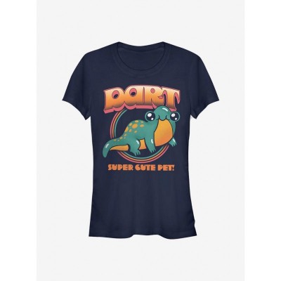 Stranger Things Inspired Dart Time Graphic Tee for Girls - Blue