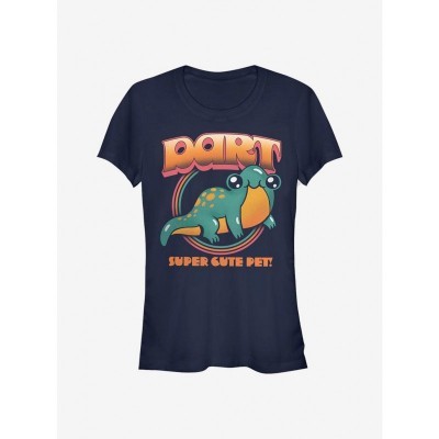 Stranger Things Inspired Dart Time Graphic Tee for Girls - Blue