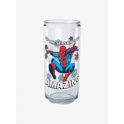 Marvel's Amazing Spider-Man Clear Can Cup - 16 oz Durable Tritan Plastic