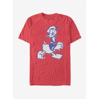 Disney Heritage T-Shirt - Men's Red Donald Duck Design