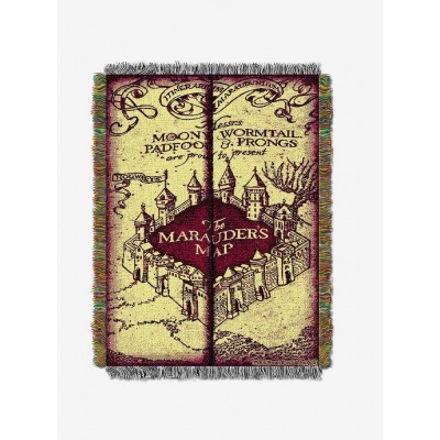 Harry Potter Marauder's Map Woven Throw Blanket - 48x60 Made in USA