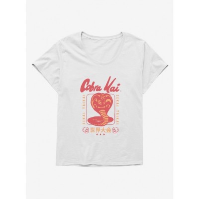 Cobra Kai Sekai Taikai Tournament Logo Plus Size Girls Scoop Neck Tee