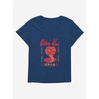 Cobra Kai Sekai Taikai Tournament Logo Plus Size Girls Scoop Neck Tee