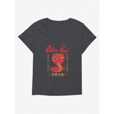 Cobra Kai Sekai Taikai Tournament Logo Plus Size Girls Scoop Neck Tee