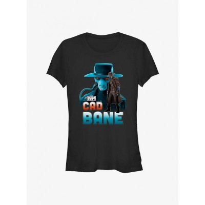 Star Wars Cad Bane Graphic Tee for Girls - Fitted Black Design
