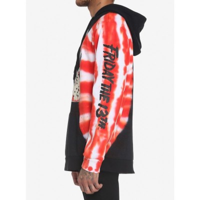 Friday The 13th Jason Lives Tie-Dye Split Hoodie - Unisex