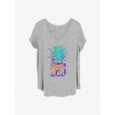 MTV Summer Edition Plus Size T-Shirt for Girls - Grey