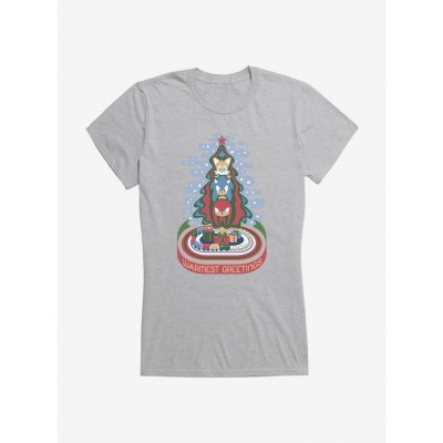 Sonic Winter Greetings Lightweight Tee for Girls