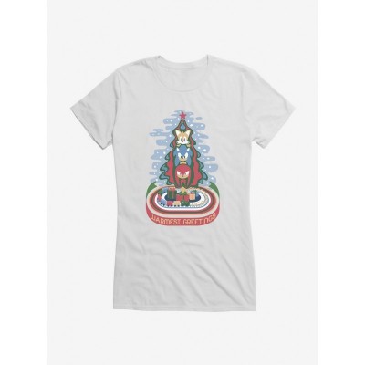 Sonic Winter Greetings Lightweight Tee for Girls