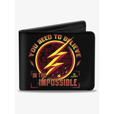 DC Comics Men's The Flash Bifold Wallet with 5 Card Slots