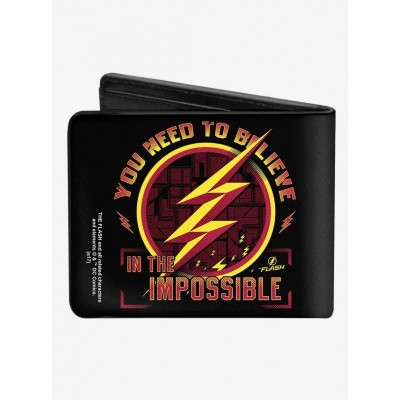 DC Comics Men's The Flash Bifold Wallet with 5 Card Slots