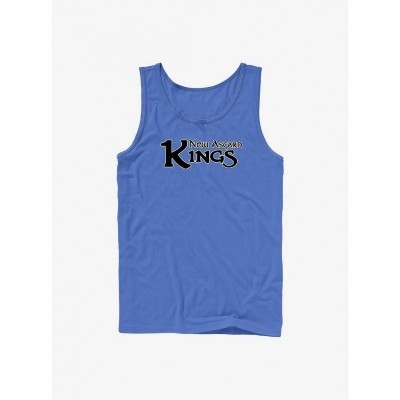 Marvel Thor Love and Thunder Asgard Kings Logo Men's Cotton Tank Top - Blue