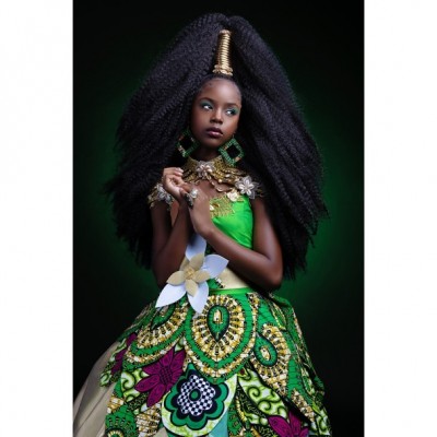 CreativeSoul Photography Tiana-Inspired Disney Princess Doll with Afrocentric Design Elements