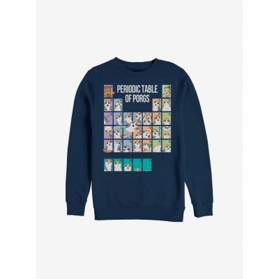 Comfortable Star Wars: The Last Jedi Porg Crewneck Sweatshirt - Blue Men's Size