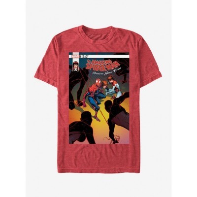 Marvel's Spider-Man Renew Vows Red T-Shirt for Men
