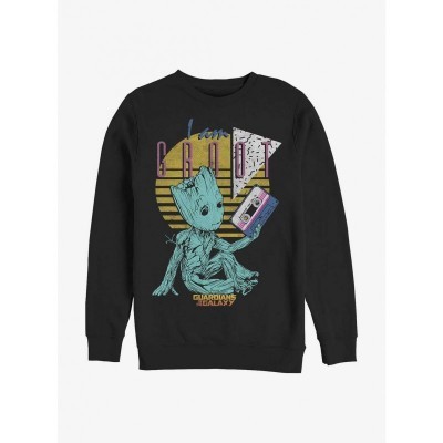 Marvel's Guardians of the Galaxy Retro Groot Hoodie - Black Men's Size