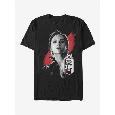 Marvel Black Widow Avengers T-Shirt - Men's Black Cotton Tee