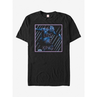 Marvel Long Live King T-Shirt - Men's Black Panther Edition