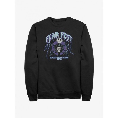 Disney Jack Skellington Nightmare Before Christmas Black Sweatshirt for Men