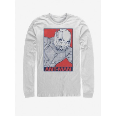 Marvel Ant-Man T-Shirt for Men - Long Sleeve White 100% Cotton