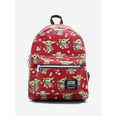 Loungefly Mandalorian Child Floral Mini Backpack for Women