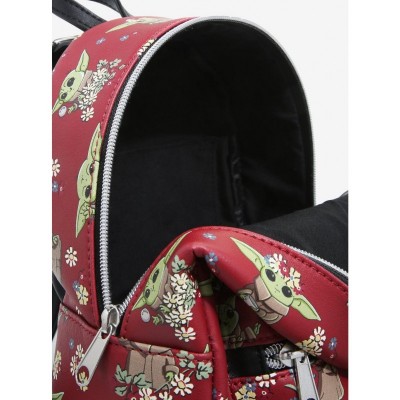 Loungefly Mandalorian Child Floral Mini Backpack for Women