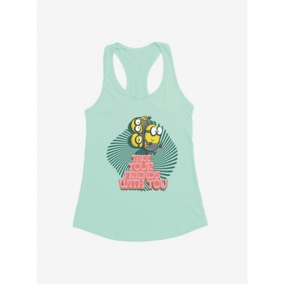 Minions Groovy Girls Tank Top - Green Lightweight Tee