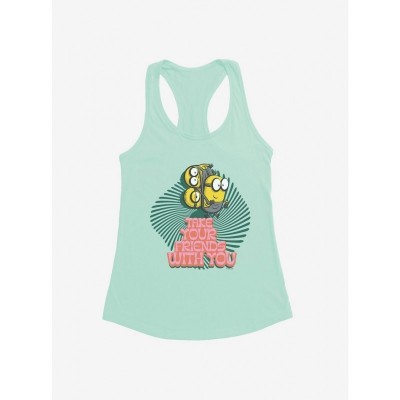 Minions Groovy Girls Tank Top - Green Lightweight Tee