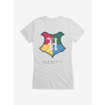 Harry Potter Hogwarts Shield Junior T-Shirt for Girls