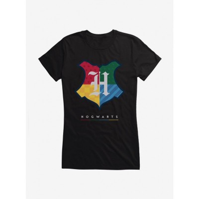 Harry Potter Hogwarts Shield Junior T-Shirt for Girls