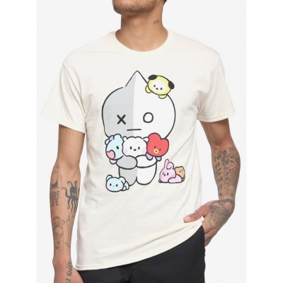 BT21 Van Little Buddy Cotton T-Shirt for Men