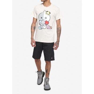 BT21 Van Little Buddy Cotton T-Shirt for Men