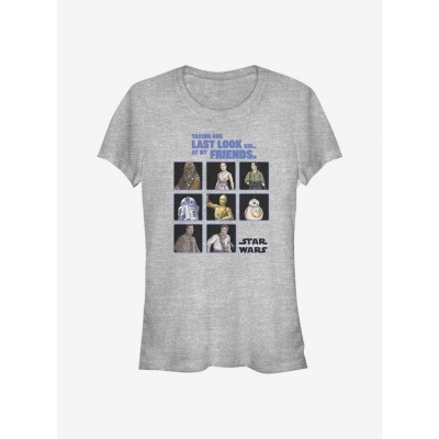Star Wars Grey T-Shirt for Girls - Friends Collection Rise of Skywalker
