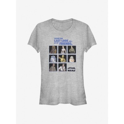 Star Wars Grey T-Shirt for Girls - Friends Collection Rise of Skywalker