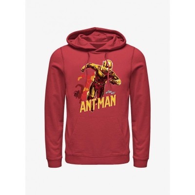 Marvel Ant-Man Transform Hoodie for Men - Red Quantumania Edition