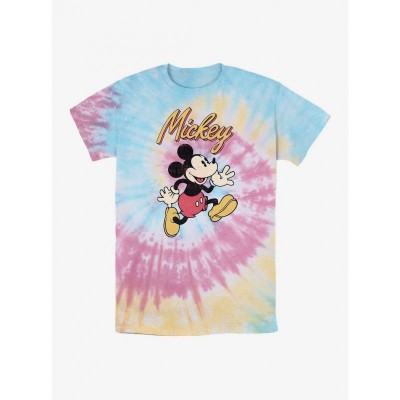 Disney Vintage Mickey Mouse Tie Dye T-Shirt - Men's Multi