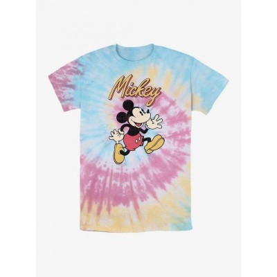 Disney Vintage Mickey Mouse Tie Dye T-Shirt - Men's Multi