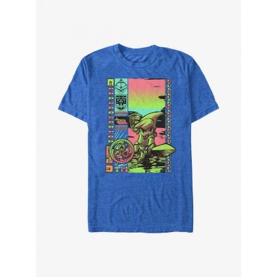 The Legend of Zelda Link Attack Men's Blue T-Shirt