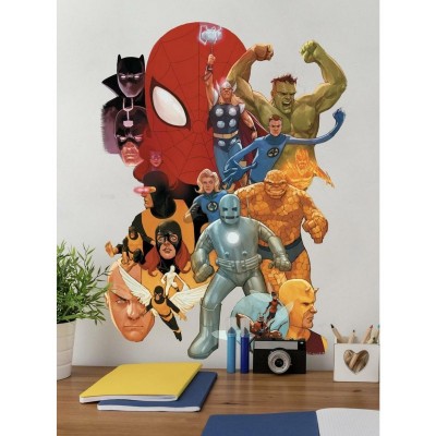 Marvel Classic Avengers Giant Wall Decals - Peel and Stick Vinyl Decals