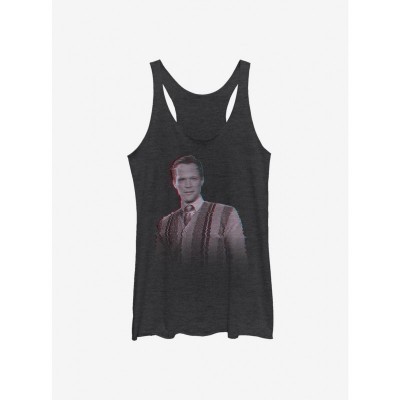 Marvel WandaVision Vision Glitch Graphic Tank Top for Girls - Black