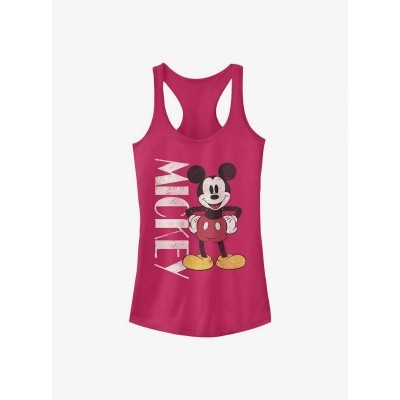 Disney 90s Mickey Mouse Girls Purple Tank Top