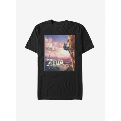 Nintendo Breath of the Wild Sunset T-Shirt - Black for Adults