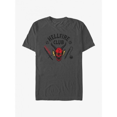 Stranger Things Grey Hellfire Club T-Shirt for Men