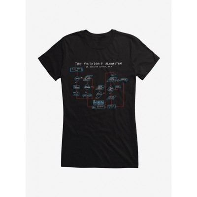 The Big Bang Theory Friendship Algorithm Lightweight Cotton Girls T-Shirt