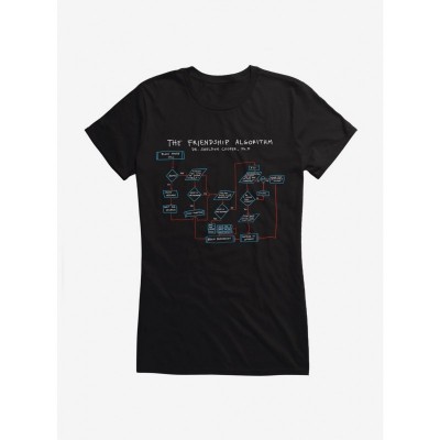 The Big Bang Theory Friendship Algorithm Lightweight Cotton Girls T-Shirt