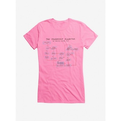 The Big Bang Theory Friendship Algorithm Lightweight Cotton Girls T-Shirt