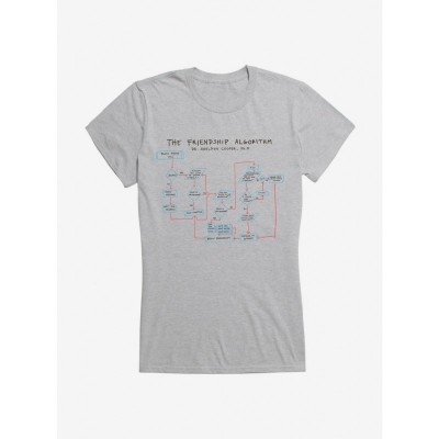 The Big Bang Theory Friendship Algorithm Lightweight Cotton Girls T-Shirt