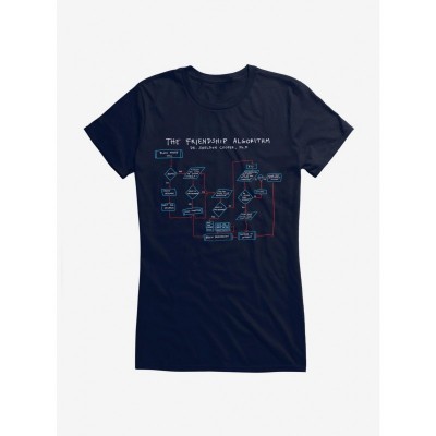 The Big Bang Theory Friendship Algorithm Lightweight Cotton Girls T-Shirt