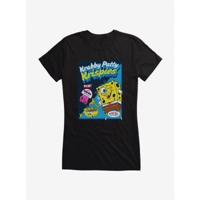 SpongeBob Krabby Patty Tee for Girls - Soft Junior Cotton T-Shirt