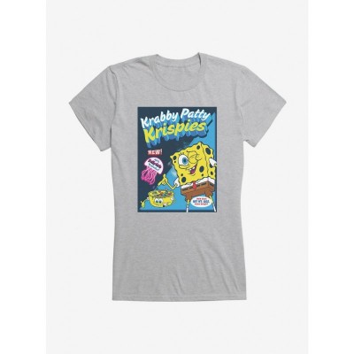 SpongeBob Krabby Patty Tee for Girls - Soft Junior Cotton T-Shirt
